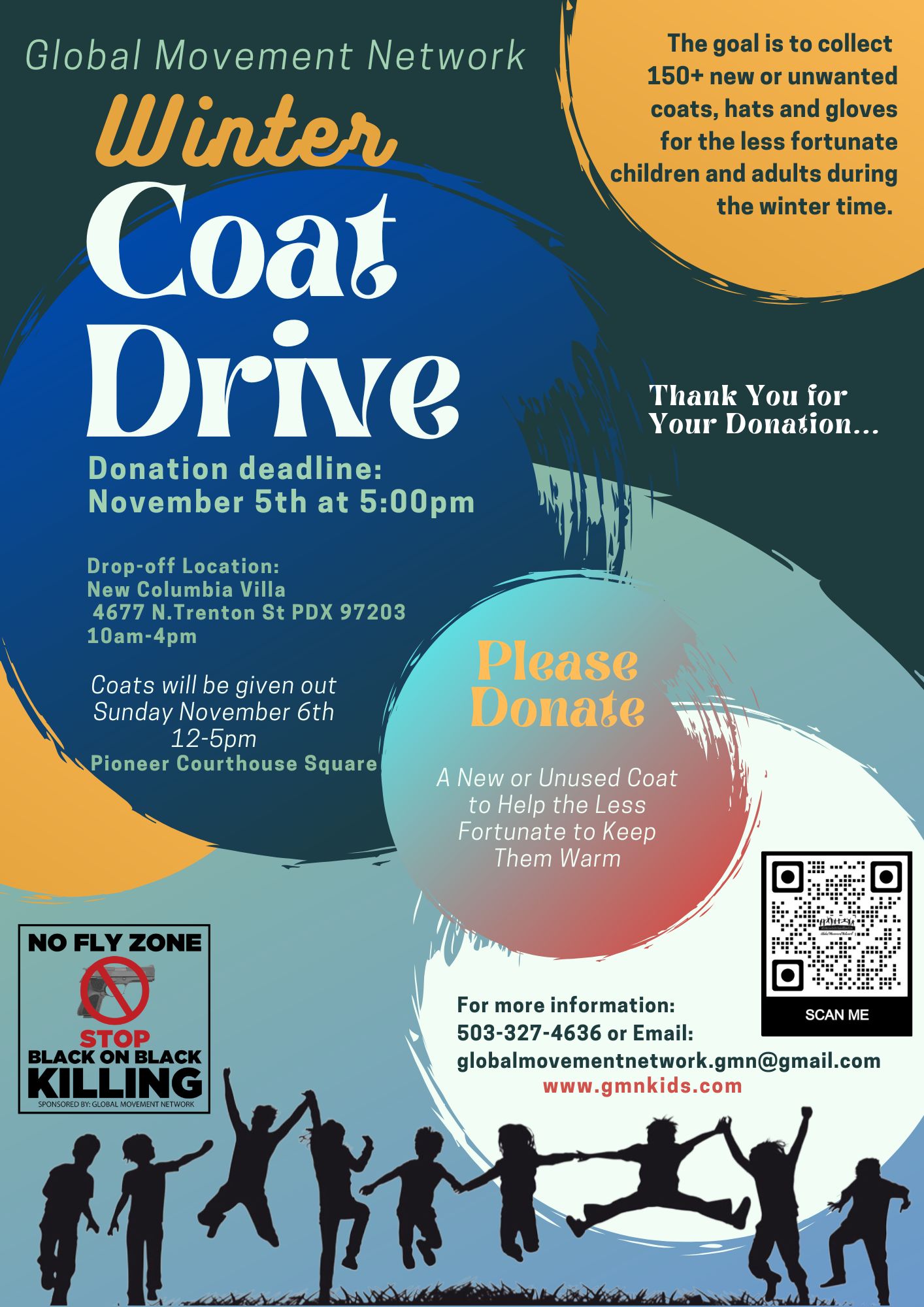 GMN winter coat drive flyer